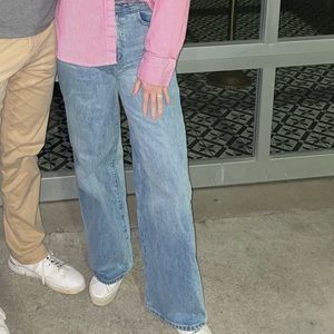 by together high rise, wide legged jeans